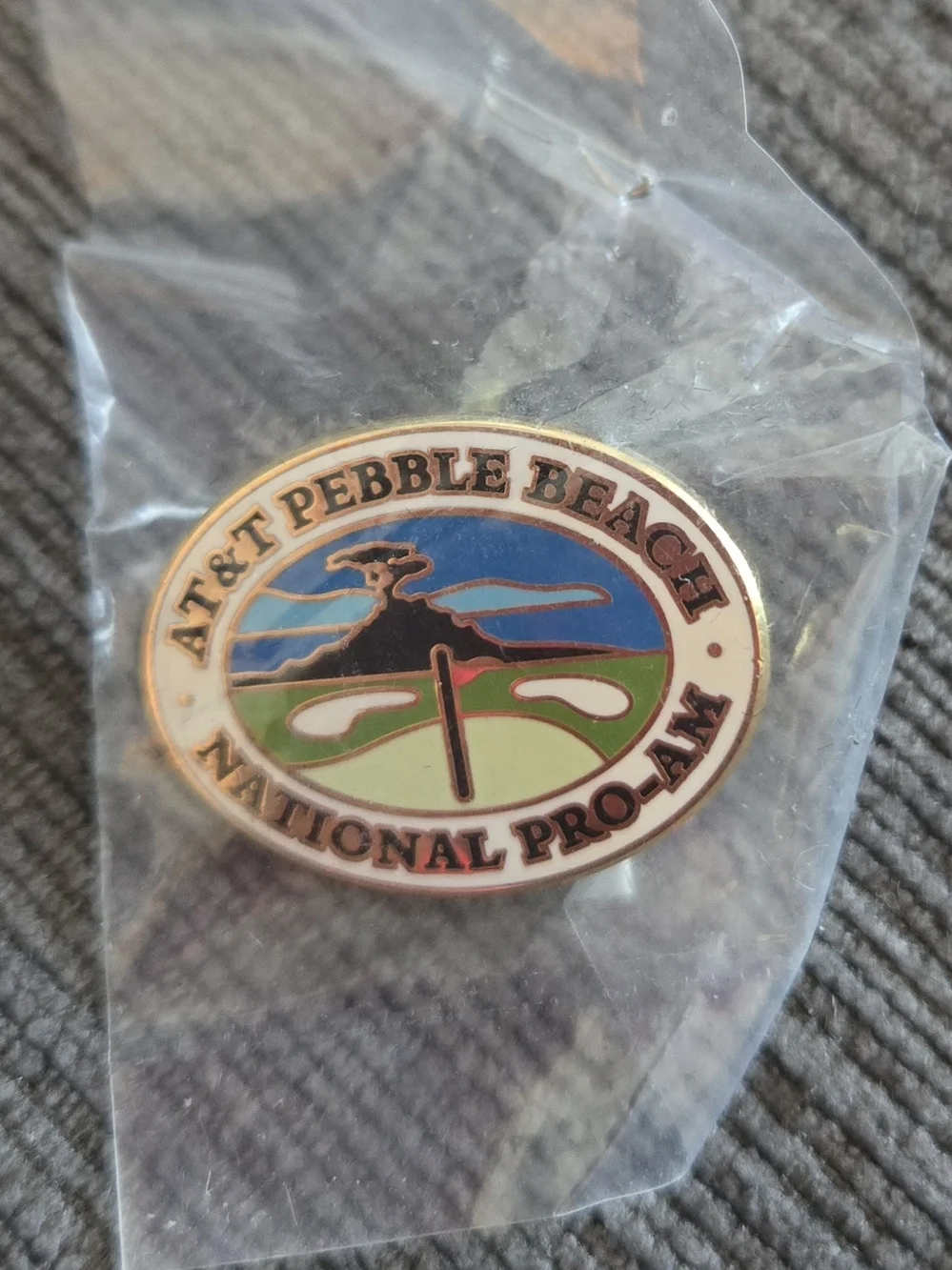 Pebble Beach National Pro-Am Golf Enamel Pin - Multicolor